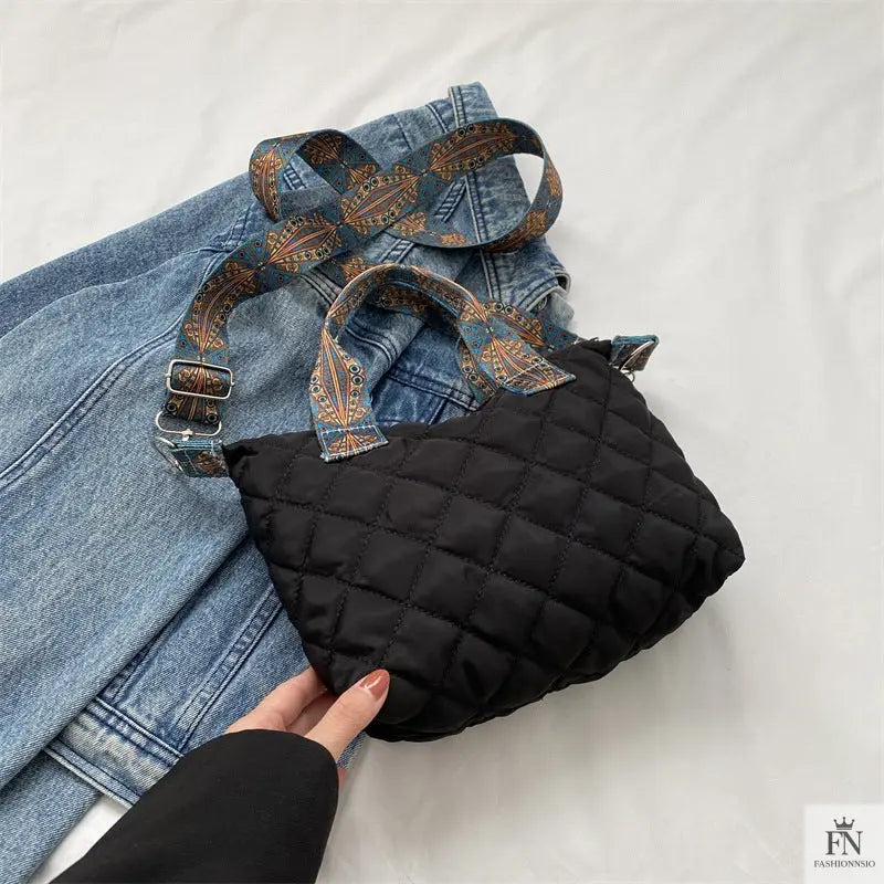 Quilted Padded Crossbody/Tote Bags - Fashionnsio