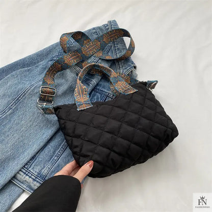 Quilted Padded Crossbody/Tote Bags - Fashionnsio