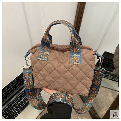 Quilted Padded Crossbody/Tote Bags - Fashionnsio