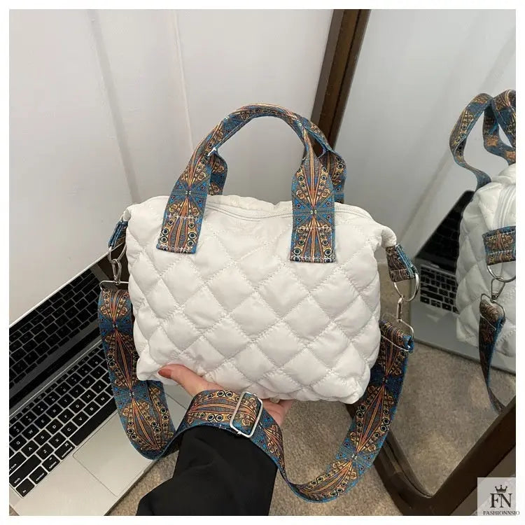 Quilted Padded Crossbody/Tote Bags - Fashionnsio