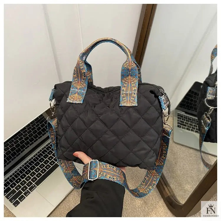 Quilted Padded Crossbody/Tote Bags - Fashionnsio