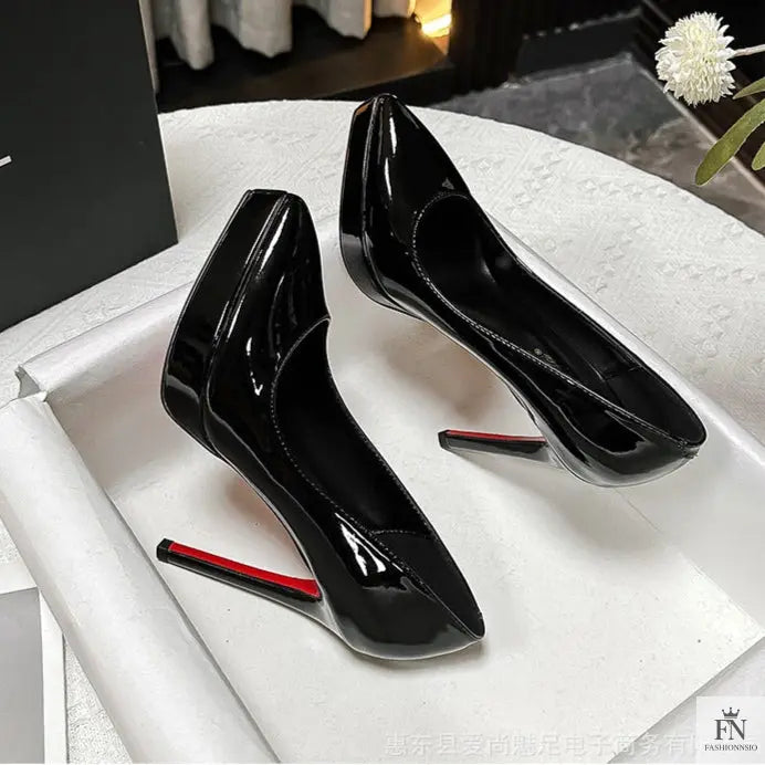 Red Bottom Platform Pointed Heels - Fashionnsio