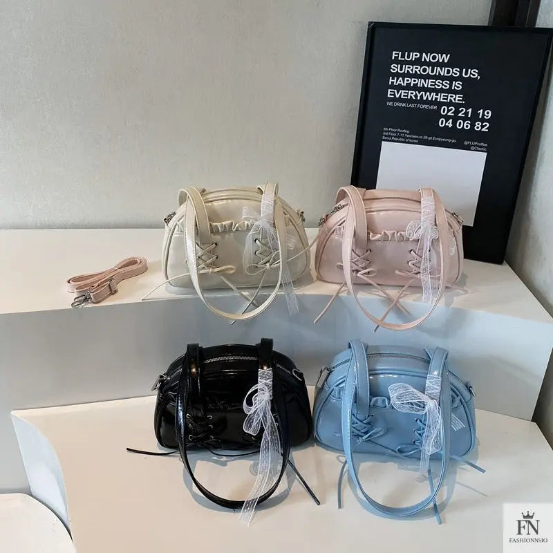 Bow Tie Bandage Shoulder Bags - Bow Bag - Fashionnsio