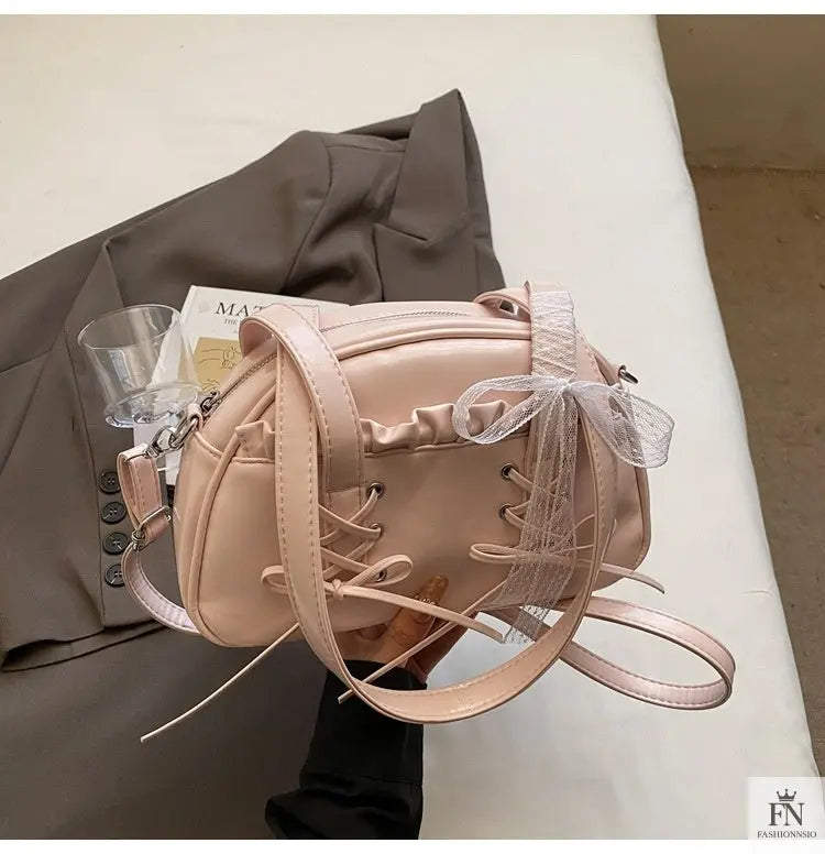 Bow Tie Bandage Shoulder Bags - Bow Bag - Fashionnsio