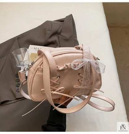 Bow Tie Bandage Shoulder Bags - Bow Bag - Fashionnsio