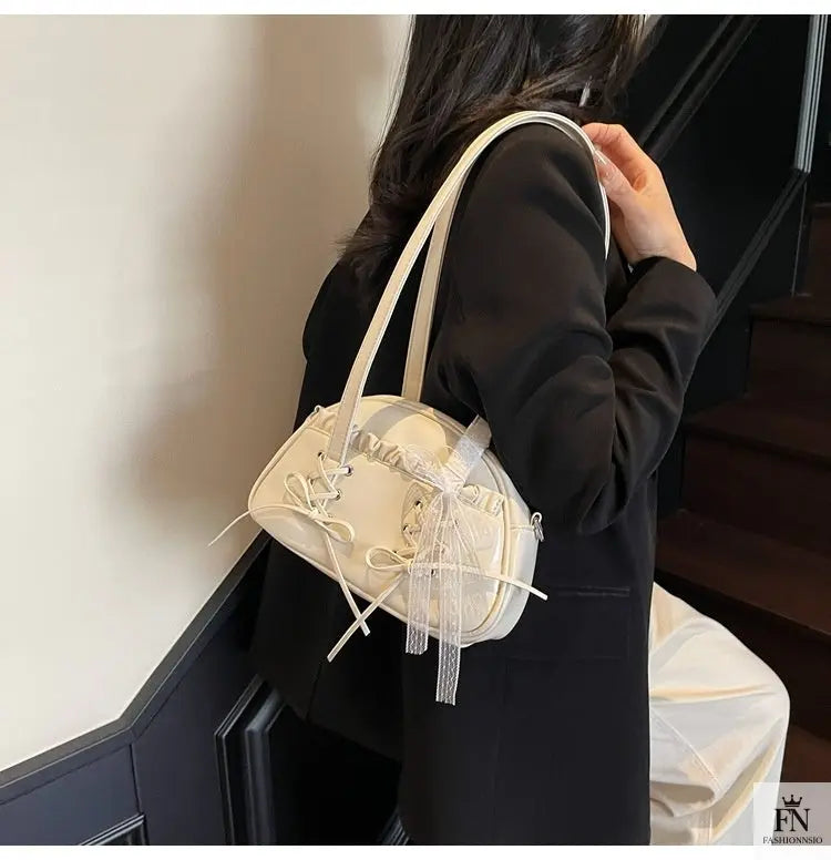 Bow Tie Bandage Shoulder Bags - Bow Bag - Fashionnsio