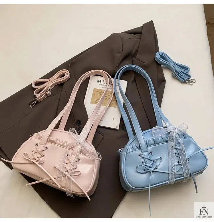Bow Tie Bandage Shoulder Bags - Bow Bag - Fashionnsio