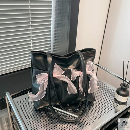 Ribbon Bow Tote Bags - Fashionnsio