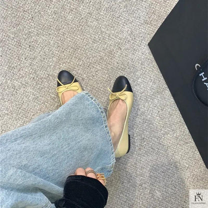 Round Toe Bowknot Flats - Fashionnsio