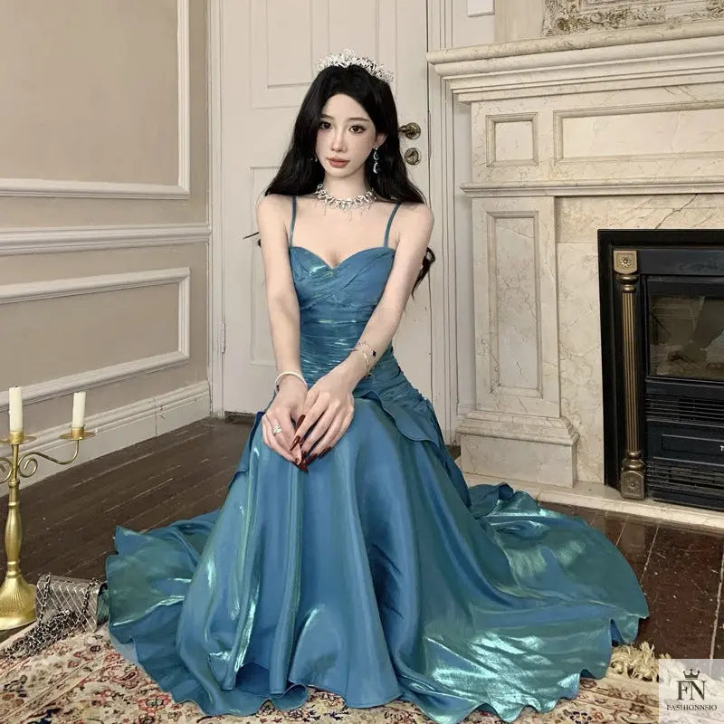 Ruffle Mermaid Evening Gowns - Fashionnsio