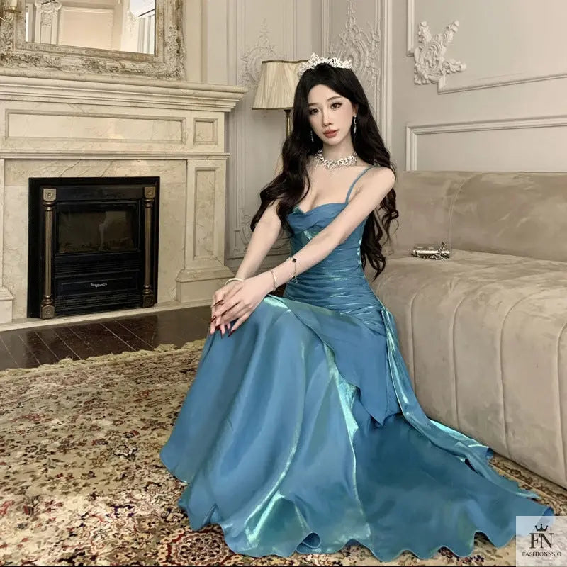 Ruffle Mermaid Evening Gowns - Fashionnsio