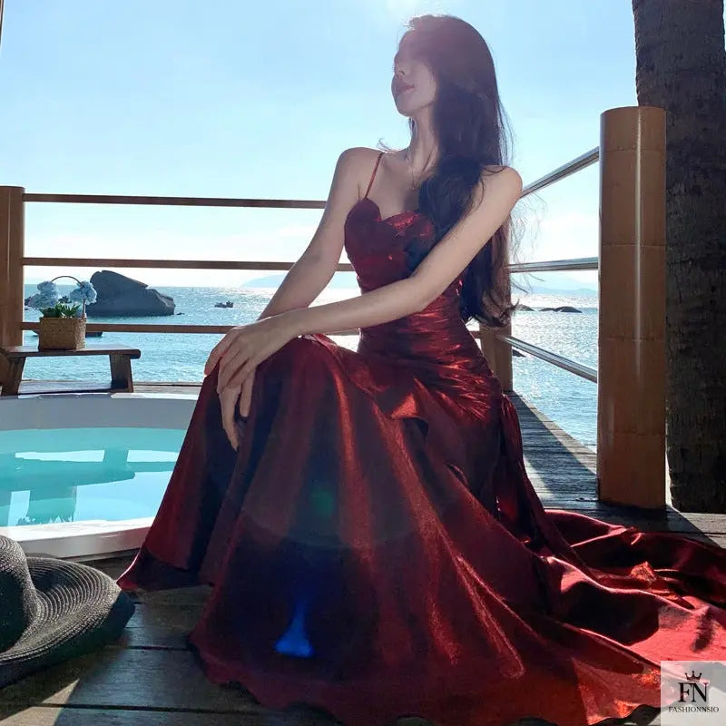 Ruffle Mermaid Evening Gowns - Fashionnsio