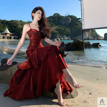 Ruffle Mermaid Evening Gowns - Fashionnsio