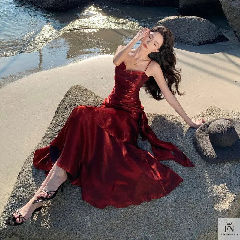 Ruffle Mermaid Evening Gowns - Fashionnsio