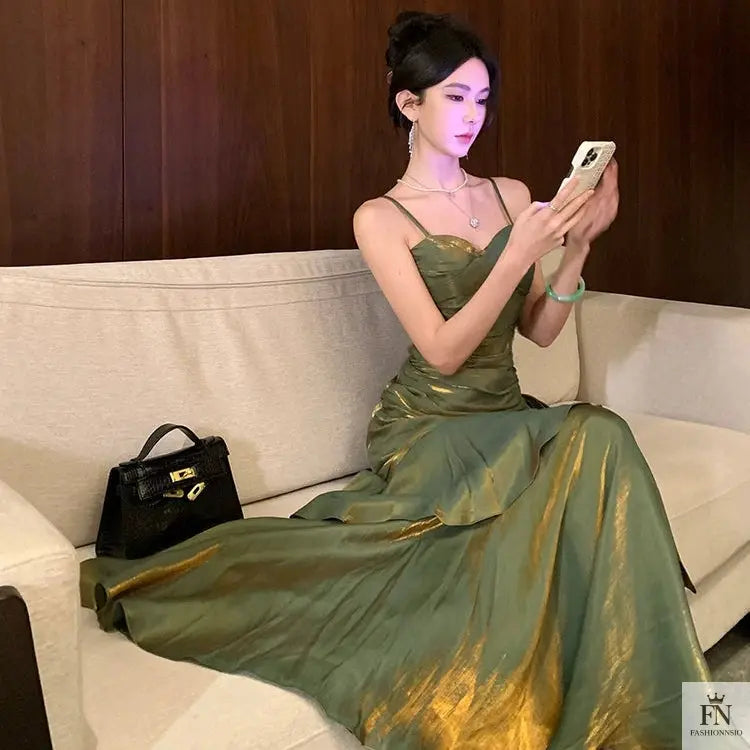 Ruffle Mermaid Evening Gowns - Fashionnsio