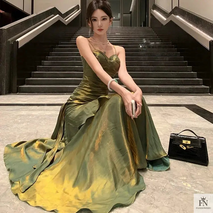 Ruffle Mermaid Evening Gowns - Fashionnsio