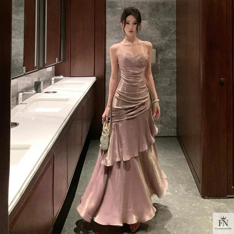 Ruffle Mermaid Evening Gowns - Fashionnsio