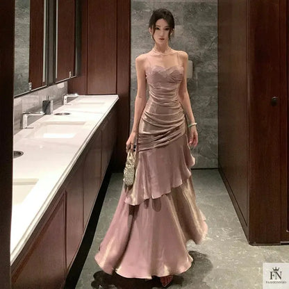 Ruffle Mermaid Evening Gowns - Fashionnsio