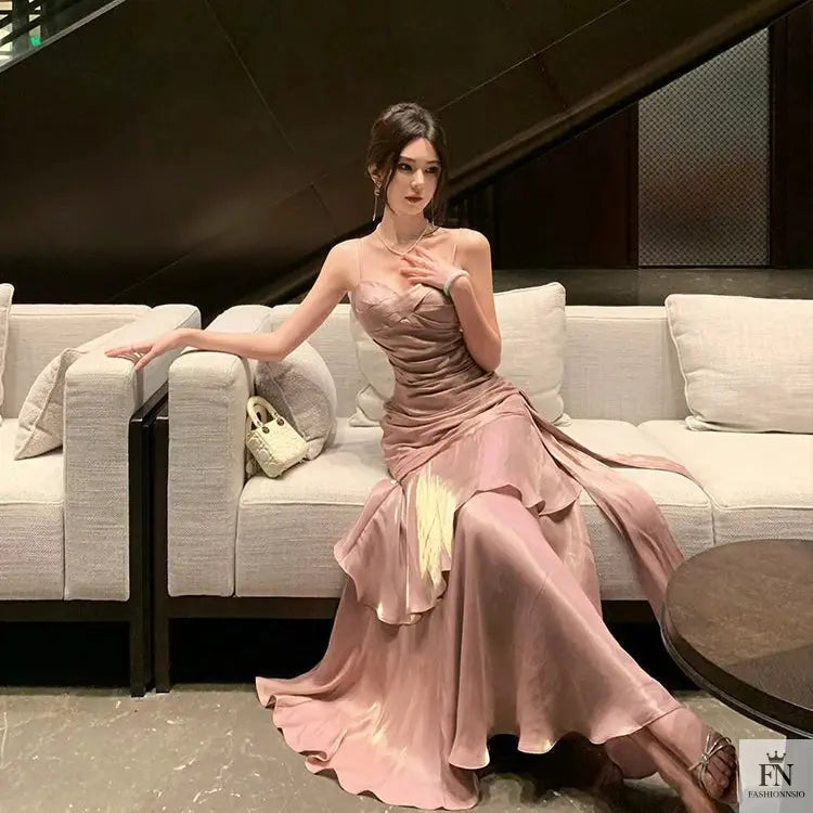 Ruffle Mermaid Evening Gowns - Fashionnsio