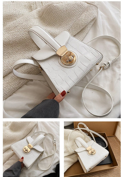 Versatile Stone Pattern Handbags fashionnsio