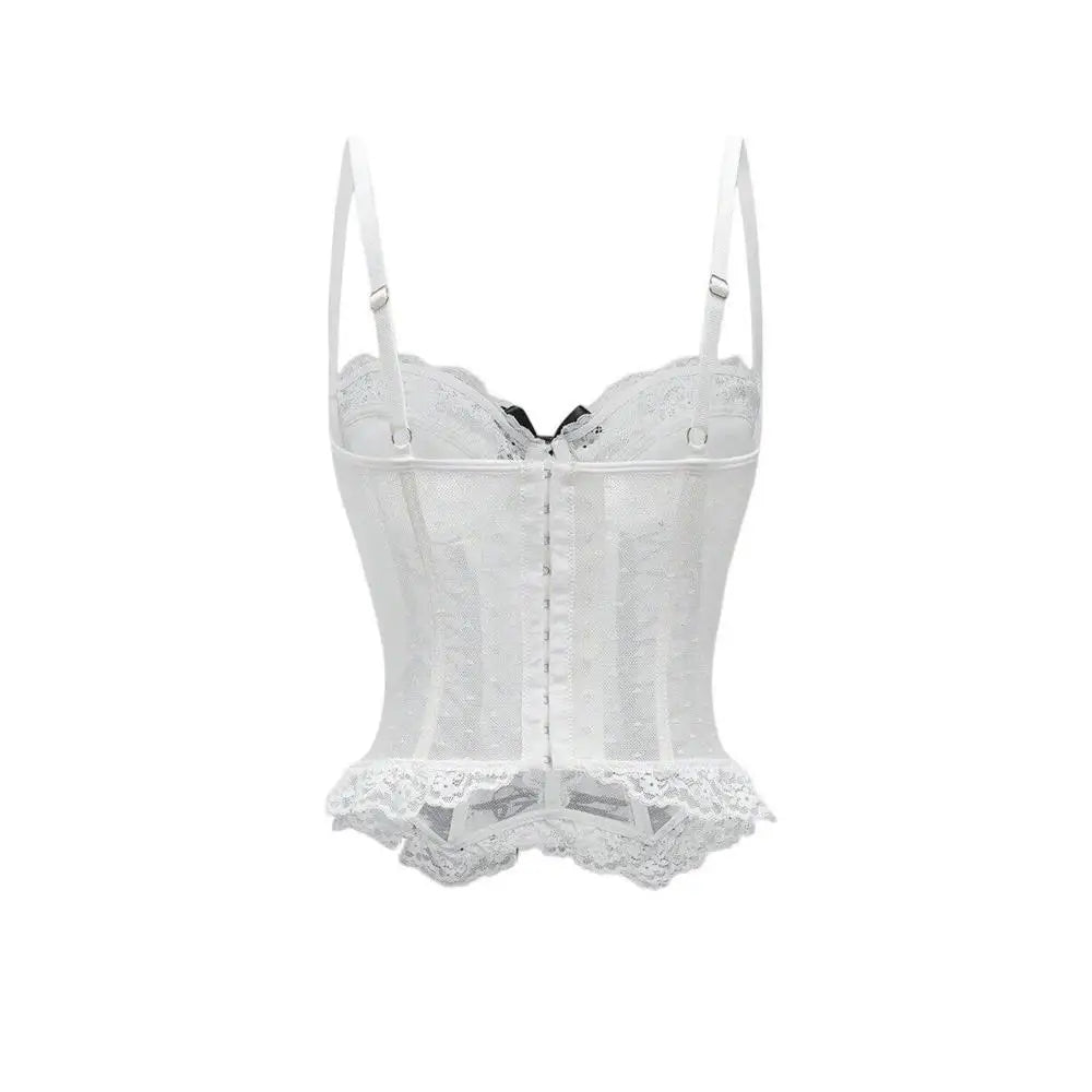 Lace Bow Corset Top fashionnsio