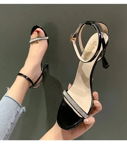 Fairy Diamond Ankle Strap Heels fashionnsio