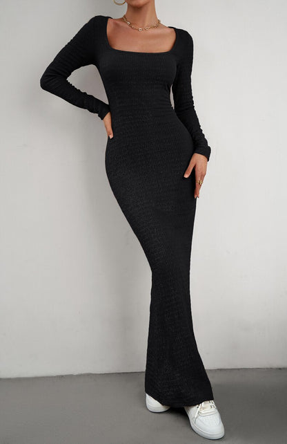 Slim Fit Knitted Long Dress