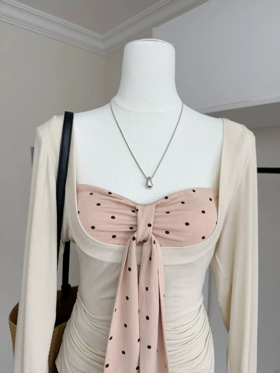 Polka Dot Darling Layered Top - Fashionnsio