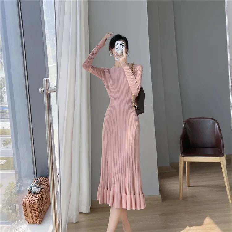 Korean Fishtail Knitted Dress