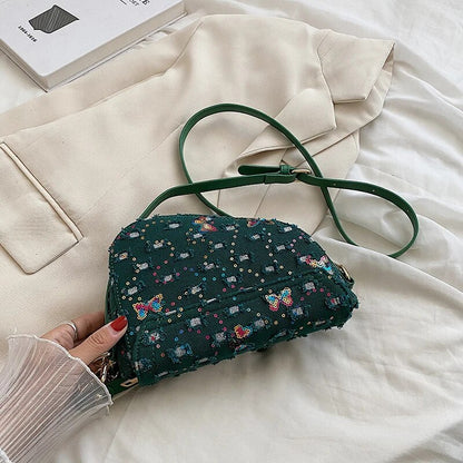 Embroidered Saddle Shoulder Bags