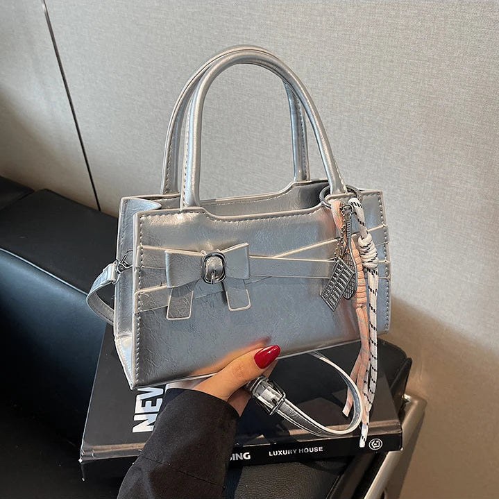 Korean Style Bow Handbags - Fashionnsio