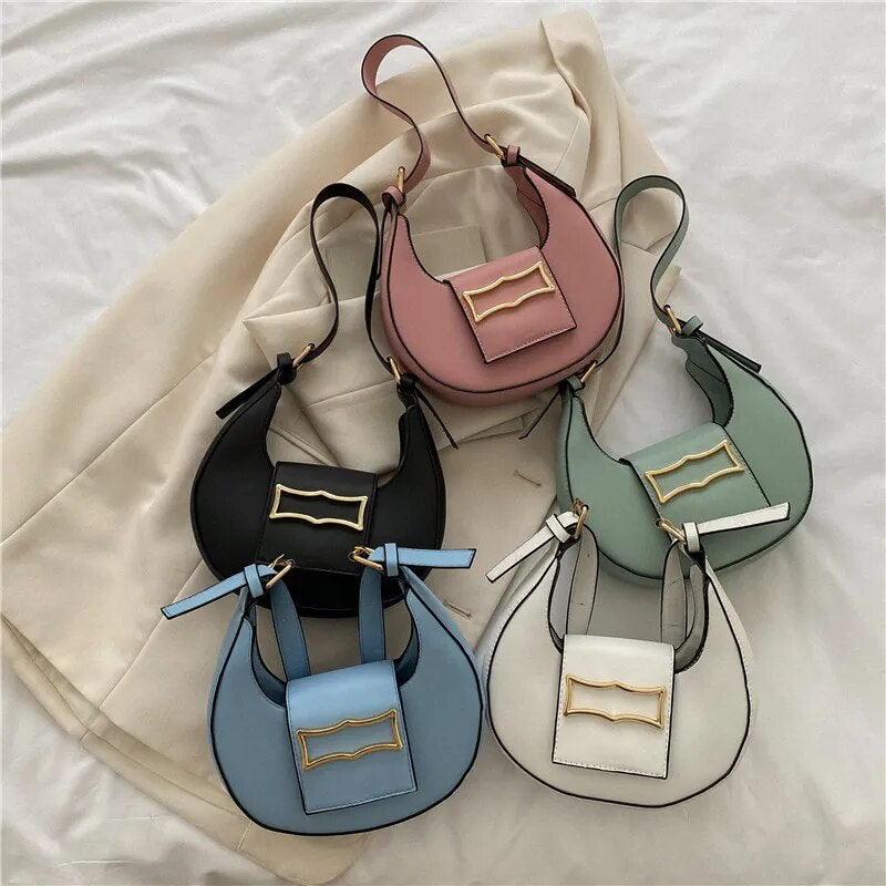 Dumpling Buckle Shoulder Bags