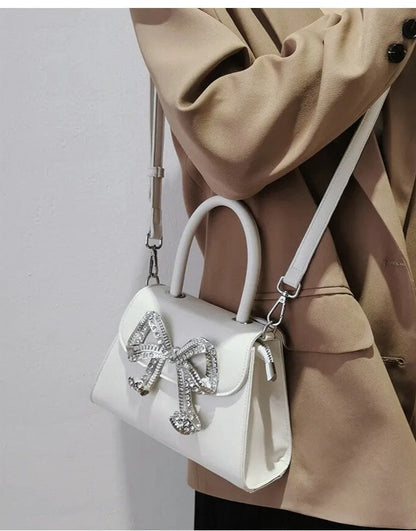 Diamond Shiny Bow Handbags/Sling Bags