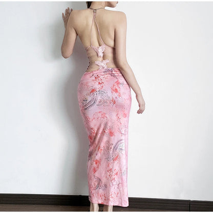 Butterfly Backless Dress