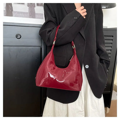 Metallic Glossy Women's Shoulder Bags fashionnsio