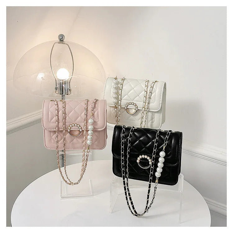 Pearl Chain Sling Bags