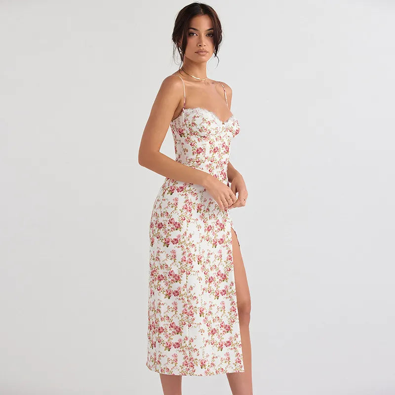 Floral Print Sundress Summer Dress