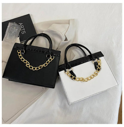 Chain Decor Tote Handbags