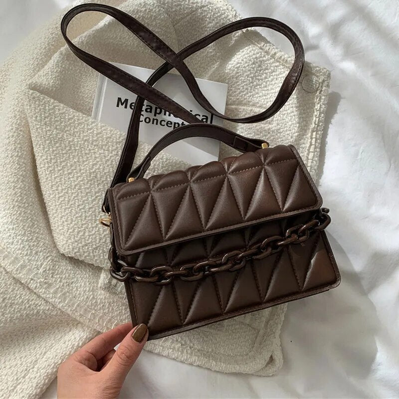 Chocolate Acrylic Handbags/Sling Bags fashionnsio