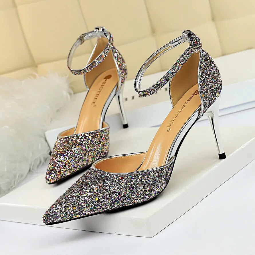 Sequins Sparkly Party Heels