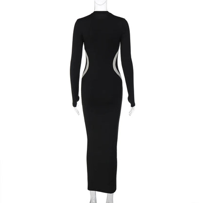 Black Bodycon Slim Dress