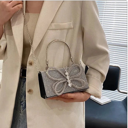 Butterfly Shiny Diamond Handbags