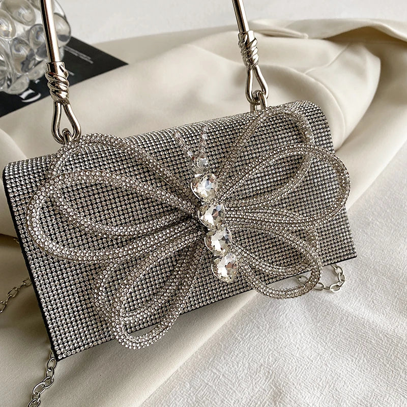 Butterfly Shiny Diamond Handbags