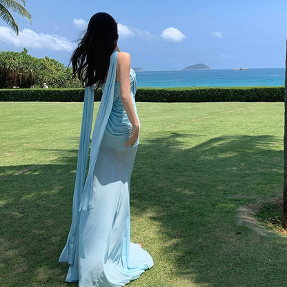 Elegant Mermaid Evening Gown fashionnsio