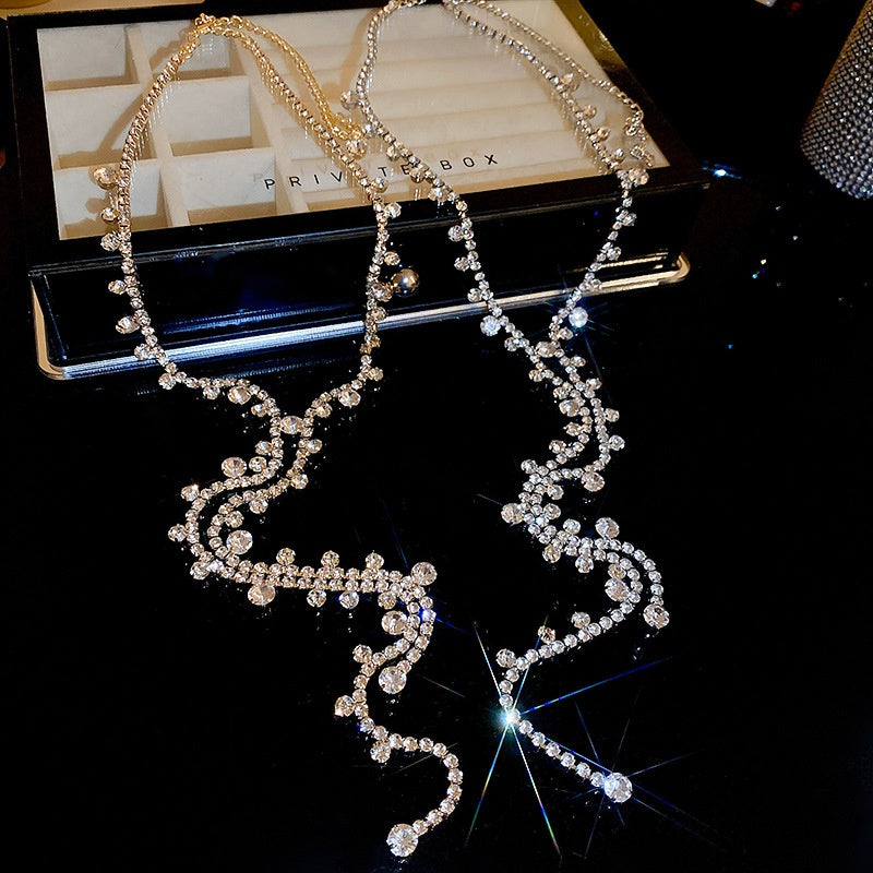 Tassel Diamond Necklace - Fashionnsio