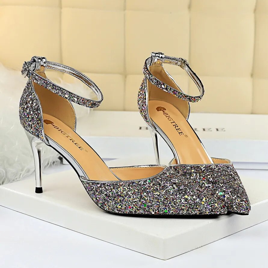 Sequins Sparkly Party Heels