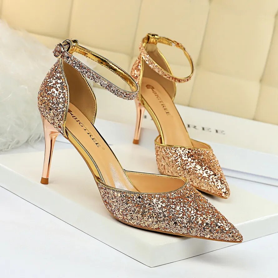 Sequins Sparkly Party Heels