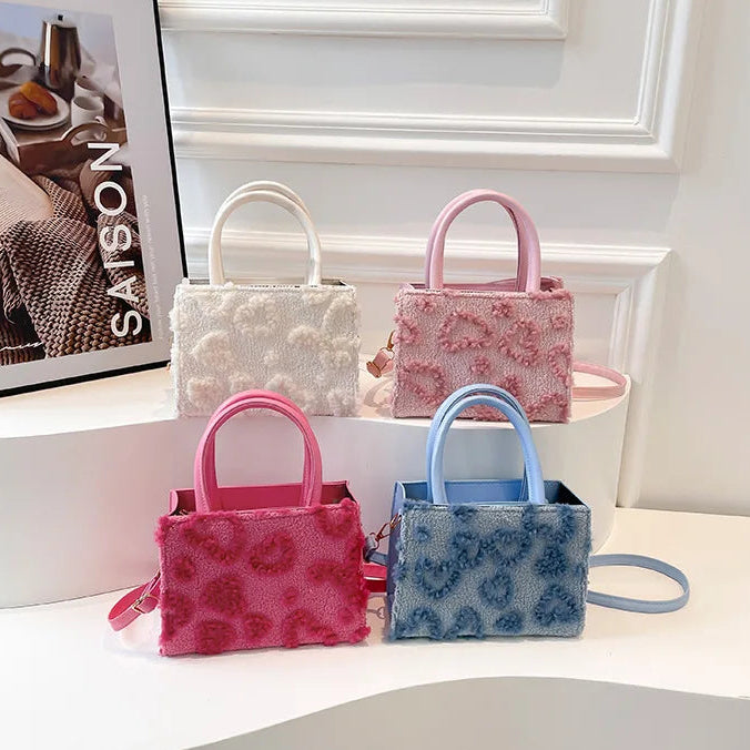 Plush Mini Tote Bags - Fashionnsio