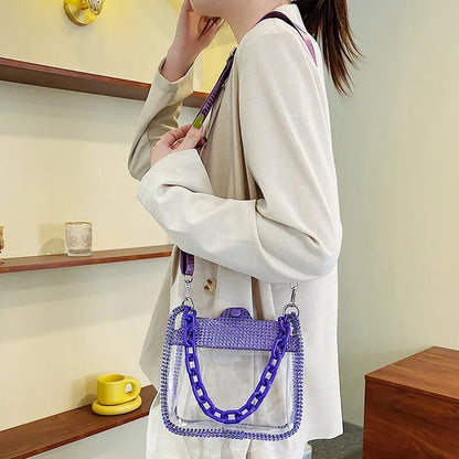 Transparent Rhinestone Handbags