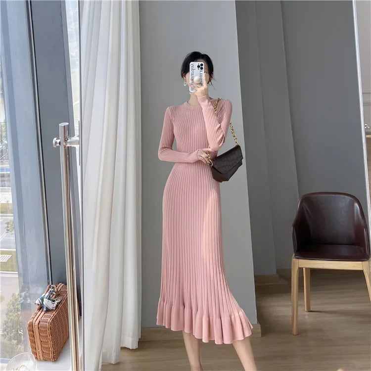 Korean Fishtail Knitted Dress